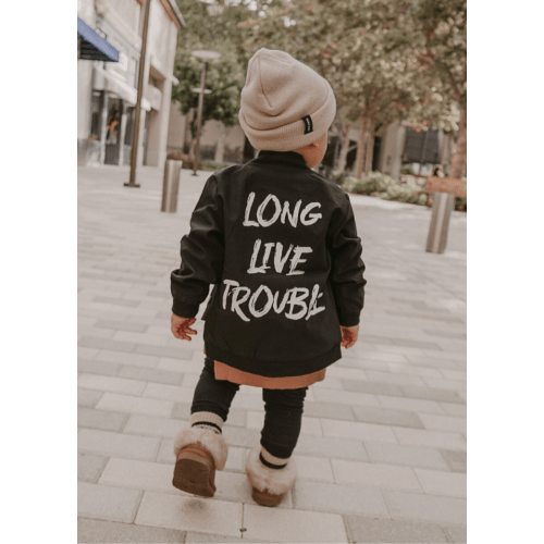 Trouble Bomber Jacket | Little Trouble 12-18 or 2T