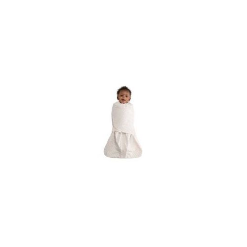 HALO Innovations SleepSack Swaddle Wrap Plushy Dot Velboa, Color: Cream, Size: S