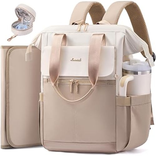 LOVEVOOK Baby Diaper Bag Backpack, Large Bag for Boys & Girls, Travel Waterproof Bags w/Changing Pad, Stroller Straps, Pacifier Case, Essentials Must Haves Newborn Stuff for Mom & Dad - Unisex