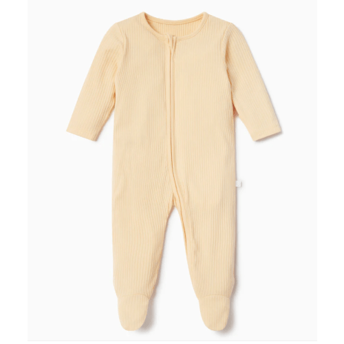 Ribbed Clever Zip Baby Footed Pajamas | Organic Onesies | MORI US