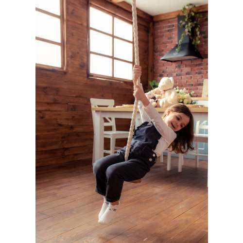 3in1 Swings Set: Rope Ladder + Gymnastic Rings + Disc Rope Swing