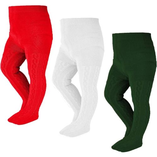 EPEIUS Baby Girl Tights Thick Cable Knit Leggings Stockings Cotton Pantyhose for Newborn Infant Toddler 3/4/5/6 Pack