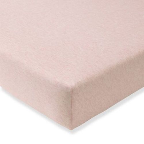 Burt's Bees Baby Organic Jersey Solid Crib Sheet - Sandy Pink
