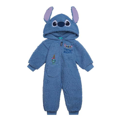 Disney Lilo & Stitch Cozy Sherpa Zip Up Cosplay Coverall Newborn to Infant