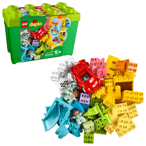 LEGO DUPLO Classic Deluxe Brick Box 10914, Educational Toys for Toddlers 1.5-3 Years