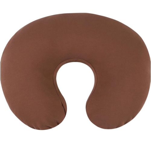 Onacosht 100% Organic Cotton Nursing Pillow Cover Soft Breathable Jersey Feeding Pillow Slipcover Fits Standard Infant Nursing Pillow or Positioner for Baby Boy and Girl, Brown