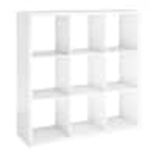 ClosetMaid 43.98 in. H x 43.82 in. W x 13.50 in. D White Wood Large 9- Cube Organizer 4588
