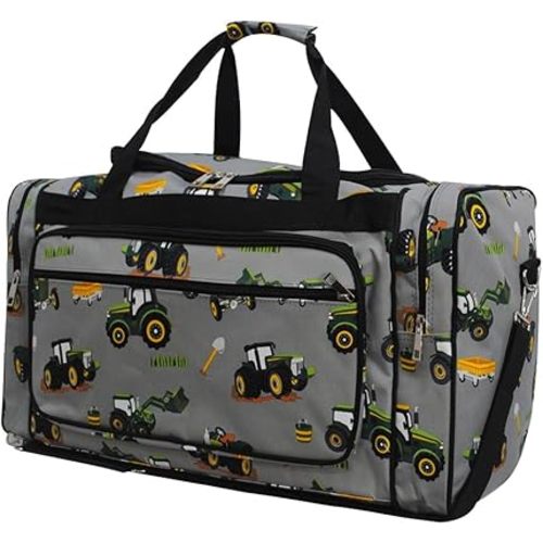 NGIL Canvas 23" inch Duffle Bag (Tractor Truck-Grey)