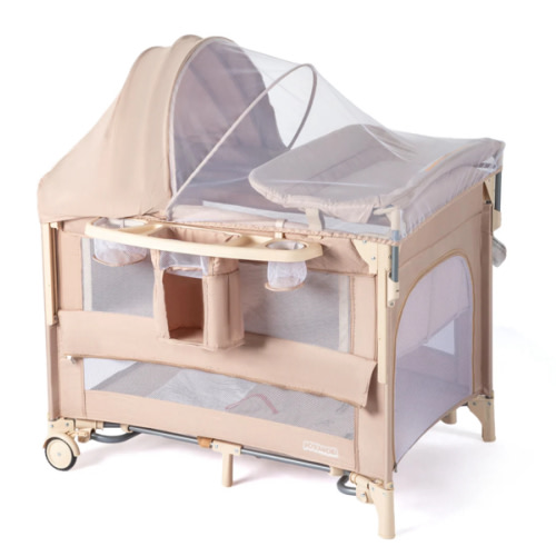 Joymor Solid Wood Baby Crib - Non-Toxic Nursery Bed - Toddler Bed