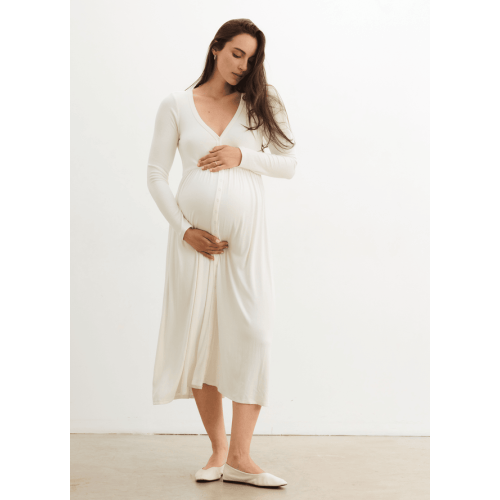 The Softest Rib Nursing Dress