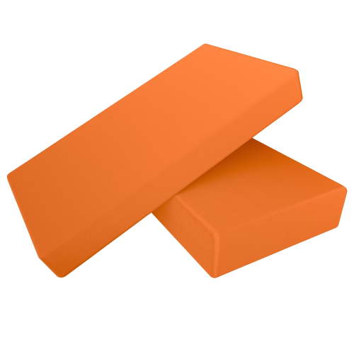 Ntbay 2 Pack 100% Brushed Microfiber Fitted Crib Sheets, Ultra Cozy and Soft Crib Sheet for Standard Crib and Toddler Mattresses, Boys, Girls, Unisex, 28" x 52", Orange