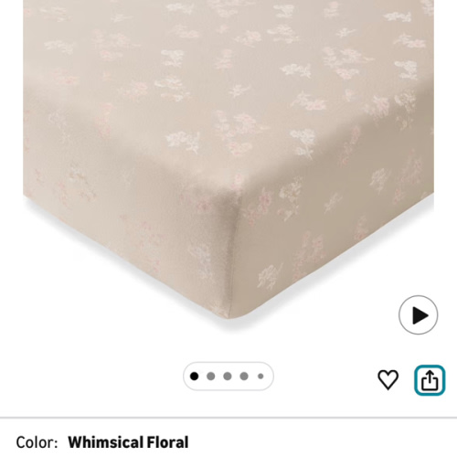 Burt's Bees Baby Essential Organic Cotton Fitted Crib Sheet, Breathable for Boy Girl Standard Crib & Toddler Mattresses