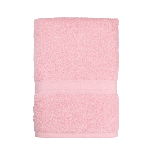 Mainstays 100% Cotton Bath Sheet, Super Soft and Highly Absorbent Basic Solid Premium Cotton Bath Sheet for Bathroom, Hotels, Spa and Gym - Pink