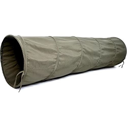 River & Aria Co Baby Play Tunnel - 6ft Indoor & Outdoor Pop Up Play Tunnel for Toddlers 2-6 - Interactive Hide-and-Seek Crawling Tunnels for Children (Green Tunnel)