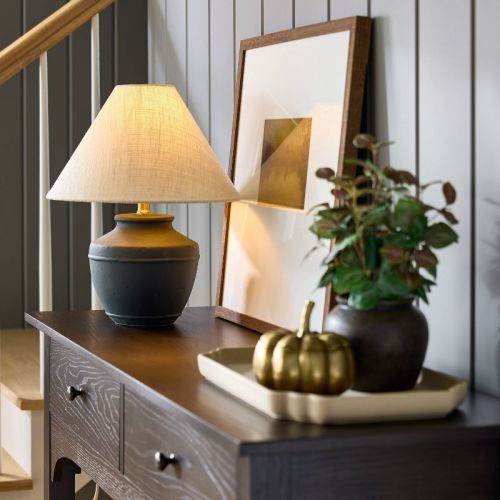 Ceramic Lamp Base Black - Threshold™ designed with Studio McGee