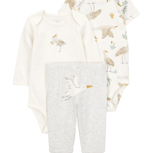White Baby 3-Piece Stork Little Character Set | Carter’s Oshkosh Canada