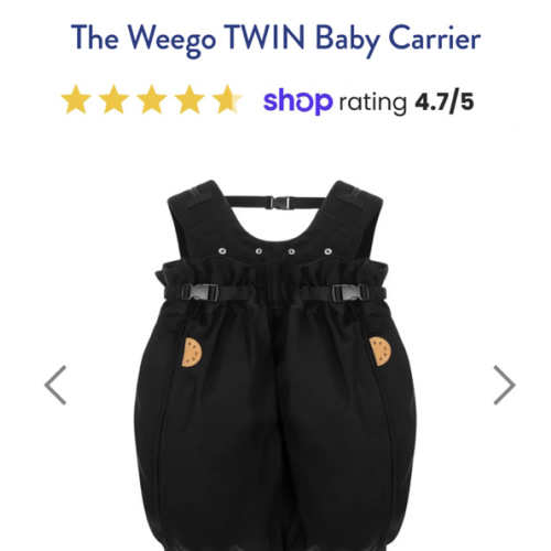 The Weego TWIN Baby Carrier