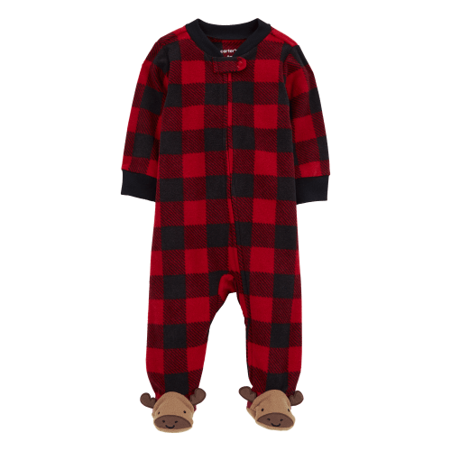 Baby Plaid Fleece Zip-Up Footie Sleep & Play Pajamas - Carter's | Carter's