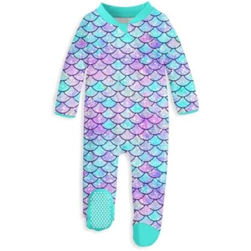 UNIFACO Baby Girls Boys Footed Pajamas One-Piece Sleeper Snug Fit Sleep and Play Zip Front Footie Romper 0-12 Month
