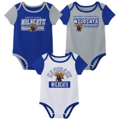 NCAA Kentucky Wildcats Infant Boys' 3pk Bodysuit - 0-3M