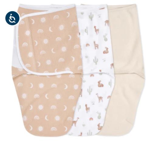 Desert Sun Easy Swaddle With No Zipper 0-3M | aden + anais