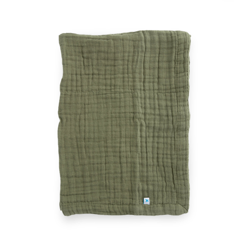 Cotton Muslin Baby Quilt - Fern