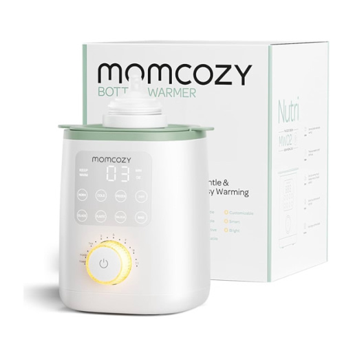 Momcozy Retain Nutrients Bottle Warmer, 9-in-1 Baby Bottle Warmer with Night Light, Accurate Temperature to Preserve Fullest Nutrients in Breast Milk, Bottle Warmers for All Bottles