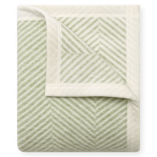Harborview Herringbone Sprout Green Mini Blanket