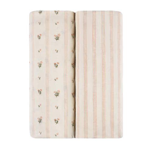 Linear Floral Bassinet Sheet Set – Ely's & Co.