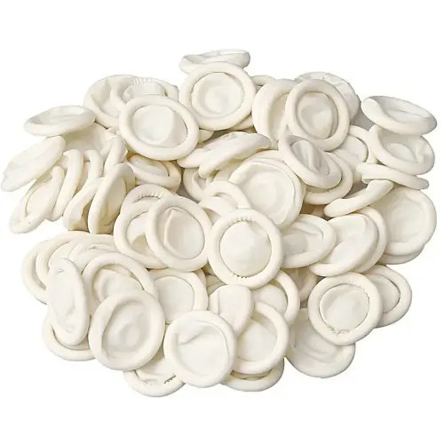 Finger Cot, Medium Finger Protectors Latex Anti-Static Finger Covers, Finger Tip Protect Keeping Dressing Dry and Clean Disposable Finger Gloves White(approxi 135pcs)
