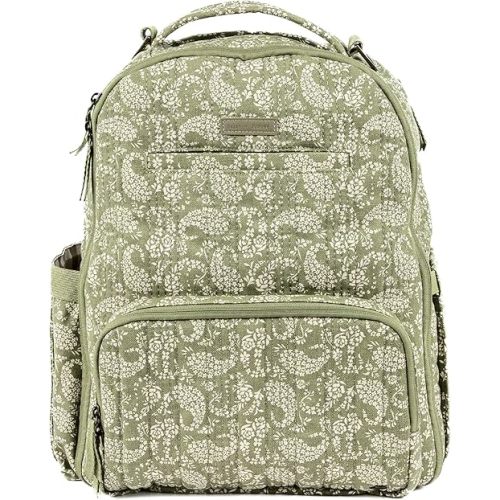 JuJuBe x Sazan Hendrix - New Classic Diaper Bag Backpack with Portable Changing Pad, Baby Stroller Straps, Large Travel Backpack for Boy or Girl, For Carrying Baby Bottles, Diapers, Paisley Floral