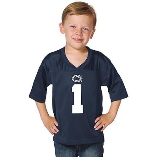 Little King NCAA Toddler-Touchdown Pass-Team Football Jersey-Sizes 2T 3T 4T 6