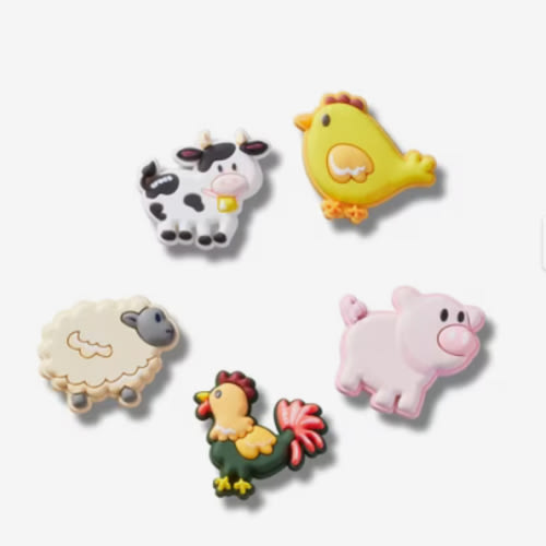 Crocs Farm Friend Animals Jibbitz Set - 5 Pack - Free Shipping | DSW