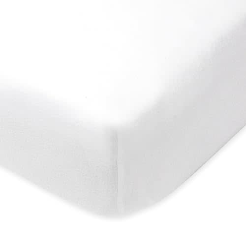 HonestBaby Unisex-Baby Fitted Crib Sheets Set Standard Mattress, 100% Organic Cotton Baby Boys, Girls, Neutral, 1 Pack - Rainbow Stripe, One Size