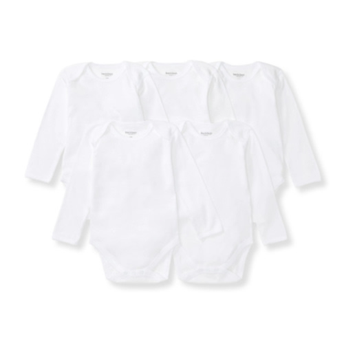 Bee Essentials Organic Long Sleeve Baby Bodysuit 5 Pack | Burt's Bees Baby®