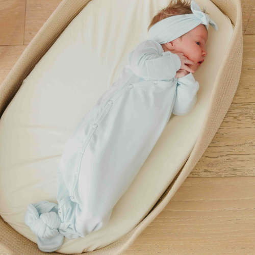 Newborn Knotted Gown - Air
