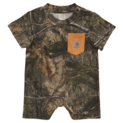 Carhartt Camo Print Short-Sleeve Pocket Romper for Baby Boys