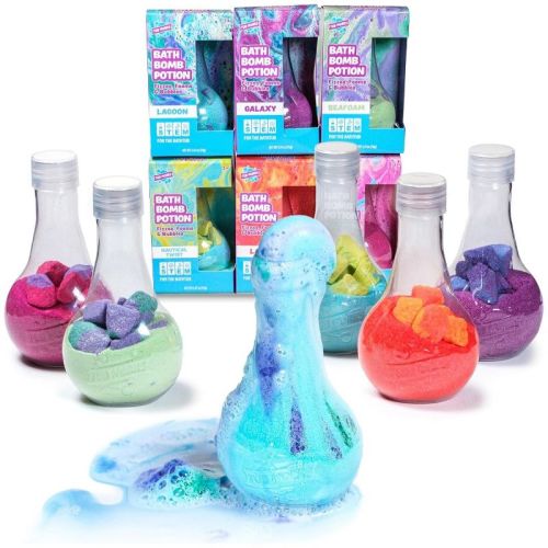 Tub Works Kids Bath Bomb Potion Bath Toy, Variety 6 Pack