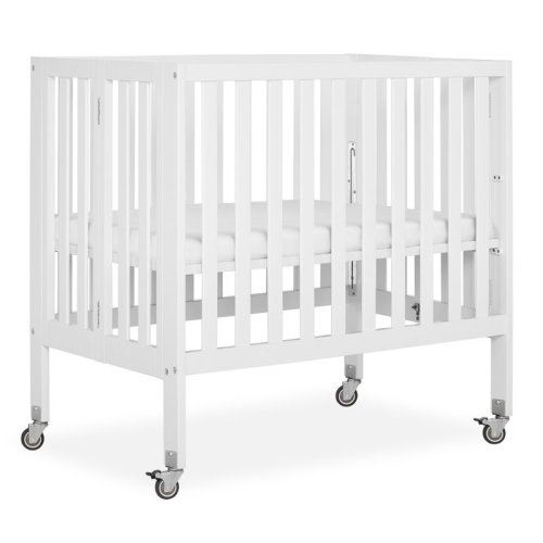 Sunside Sails 2-in-1 Mini Convertible Crib with Mattress & Reviews | Wayfair