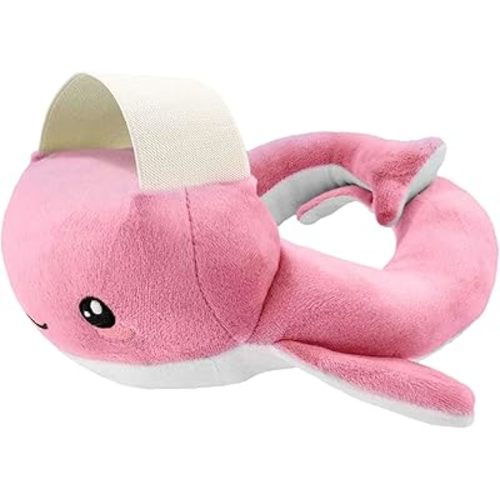 Bottle Holder Pillow, Ergonomic Nursing Pillow for Breastfeeding & Bottle Feeding, Resolve Arm Soreness and Fatigue (Pink)