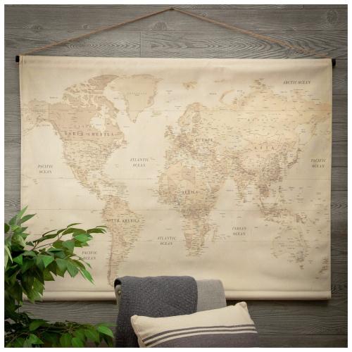 Vintage Map Tapestry Wall Decor