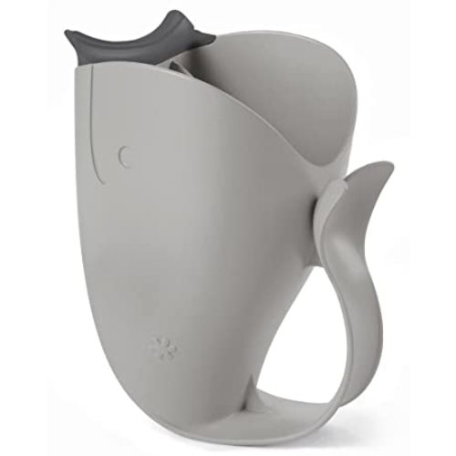 Skip Hop Baby Bath Rinse Cup, Moby Tear-free Waterfall Rinser, Grey - Bath Rinser Grey