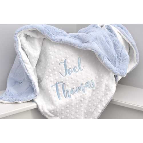 Powder Blue Personalized Minky Baby Blanket-Blue Girl Blanket-Personalized boy blue blanket-White Arrow blanket-Newborn-gift-Baby shower