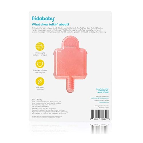 Not-Too-Cold-to-Hold BPA-Free Silicone Teether for Babies by Frida Baby