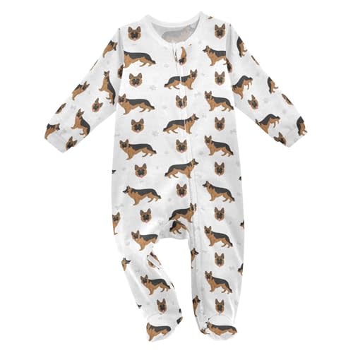 Dussdil Baby One-Piece Footies Newborn Rompers Pajamas Cotton Footed Pjs for Sleep Play Boys Girls