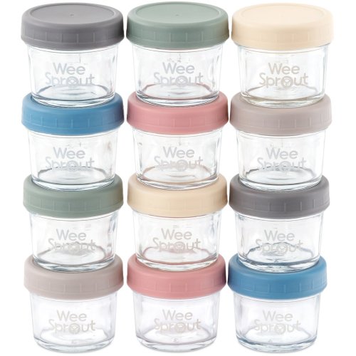 Glass Baby Food Storage Containers
– WeeSprout