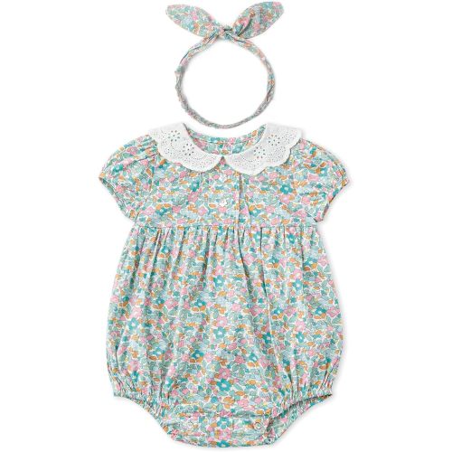 Simplee kids Baby Infant Girls Cotton Short Sleeve Summer Ruffle Romper 3-24 Months