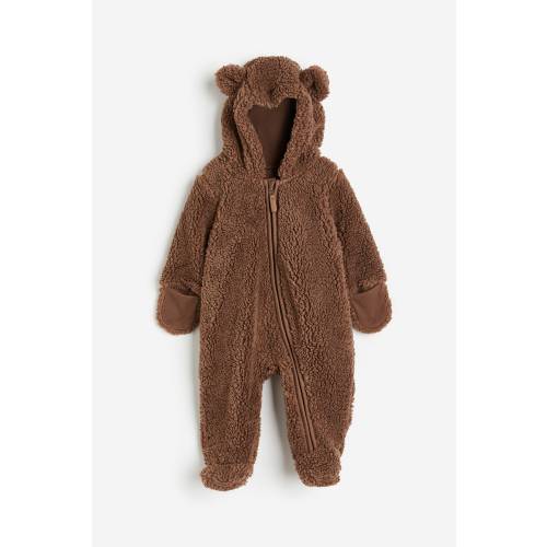 FAUX SHEARLING OVERALL