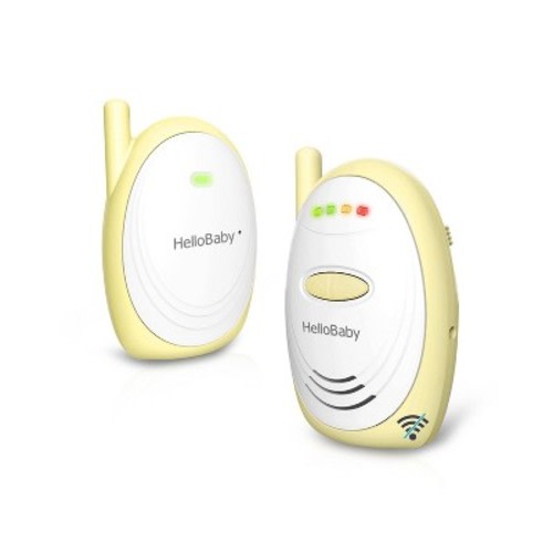 HelloBaby Audio Baby Monitor - Yellow/White
