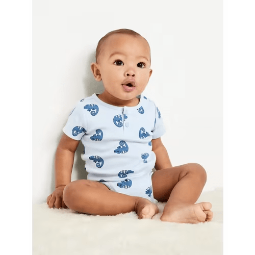 Unisex Short-Sleeve Bodysuit for Baby